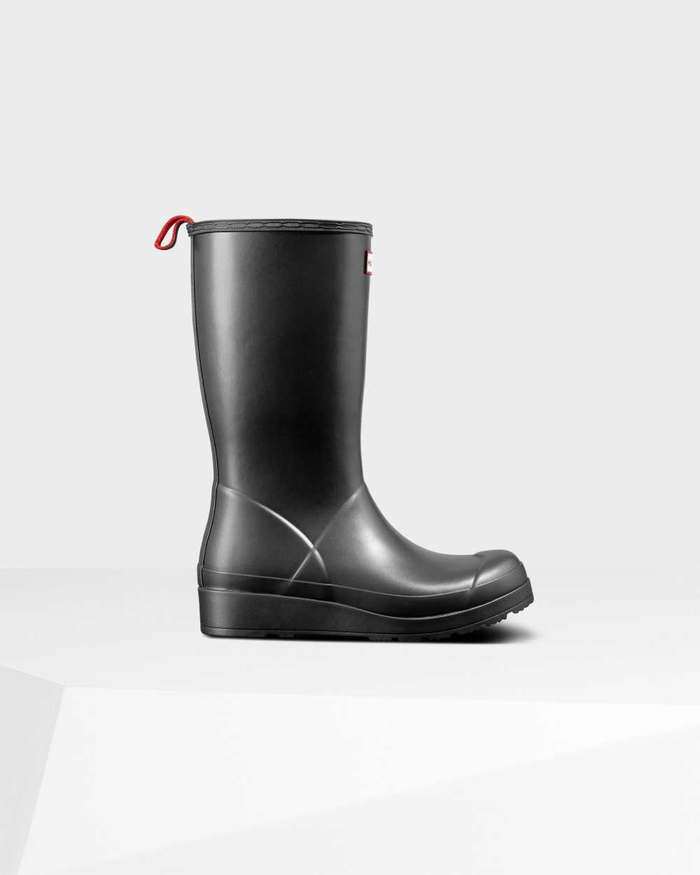 Hunter Original Play Tall Pearlized Mid-Calf Women's Rain Boots NZ-09308B Black